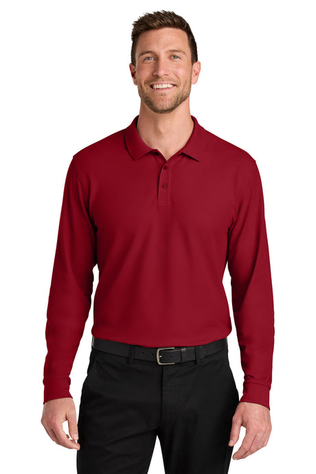 Port Authority K200LS Wearever Signature Pique Long Sleeve Polo Wholesale
