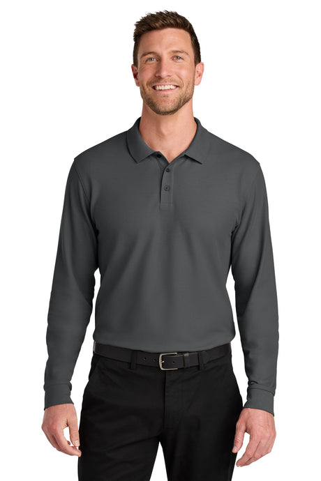 Port Authority K200LS Wearever Signature Pique Long Sleeve Polo Wholesale