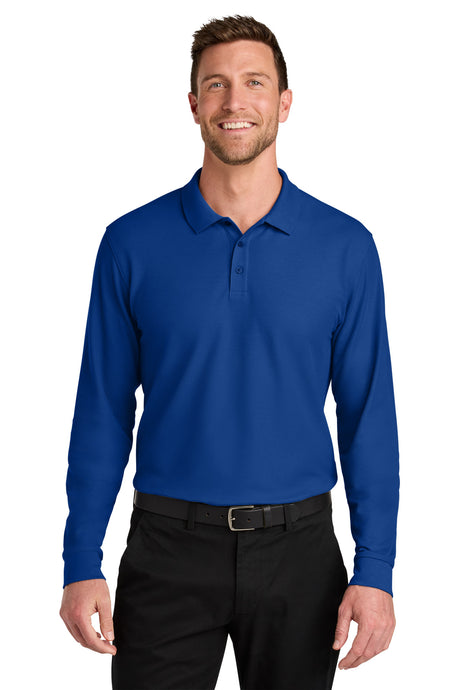 Port Authority K200LS Wearever Signature Pique Long Sleeve Polo Wholesale