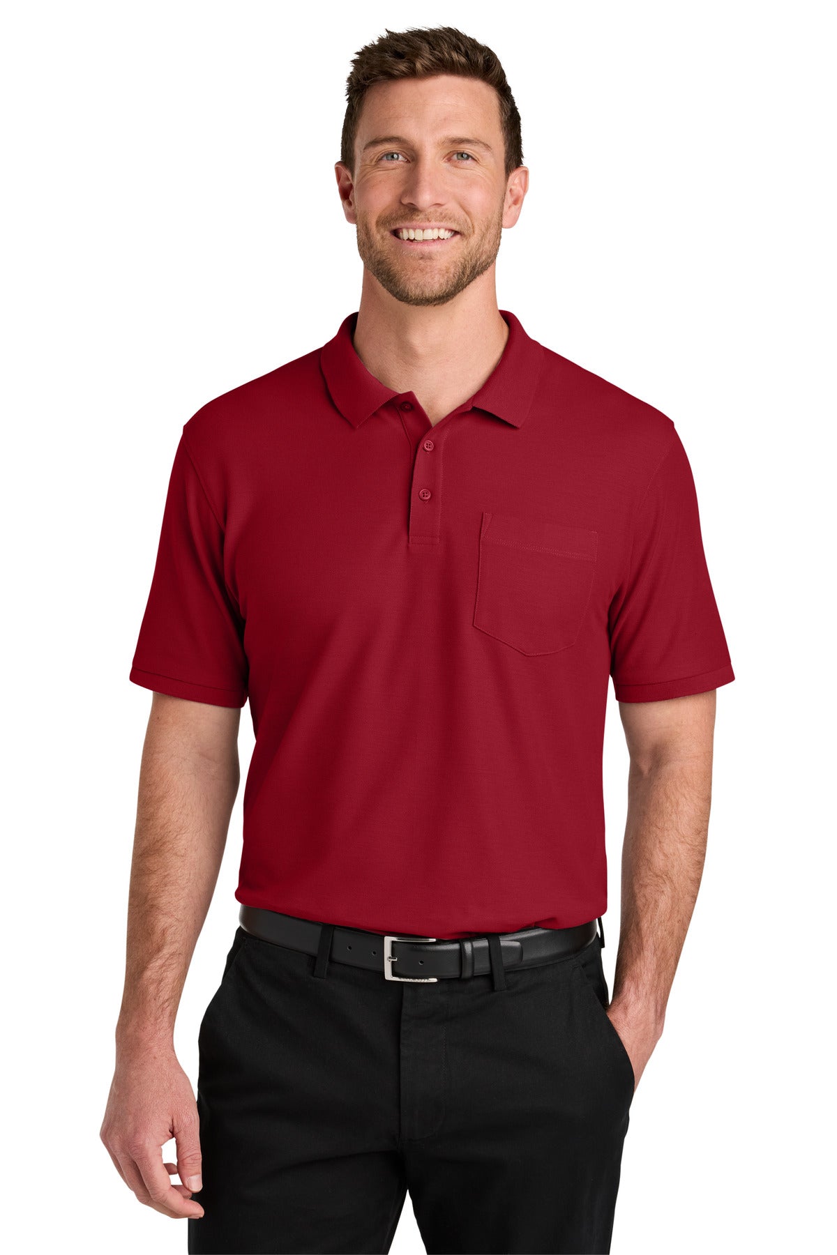 Port Authority ®  Wearever Signature Pique Pocket Polo K200P - Port Authority K200P