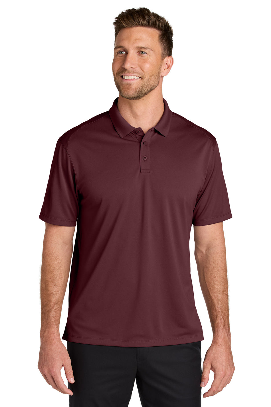 Port Authority ®  Wearever Performance Pique Polo K240 - Burgundy - Port Authority K240