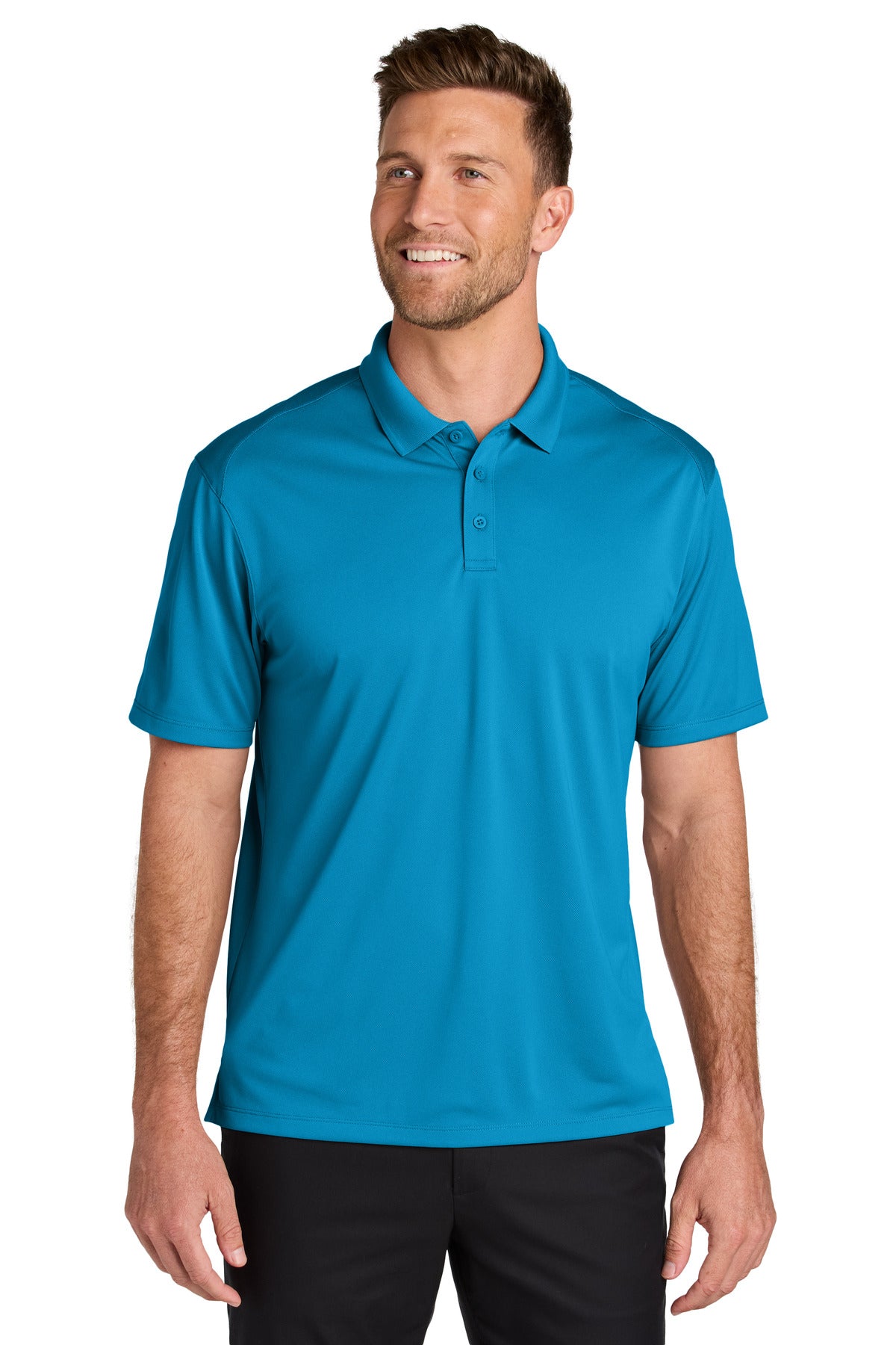 Port Authority ® Wearever Performance Pique Polo K240 - Parcel Blue - Port Authority K240 Polos/Knits Port Authority