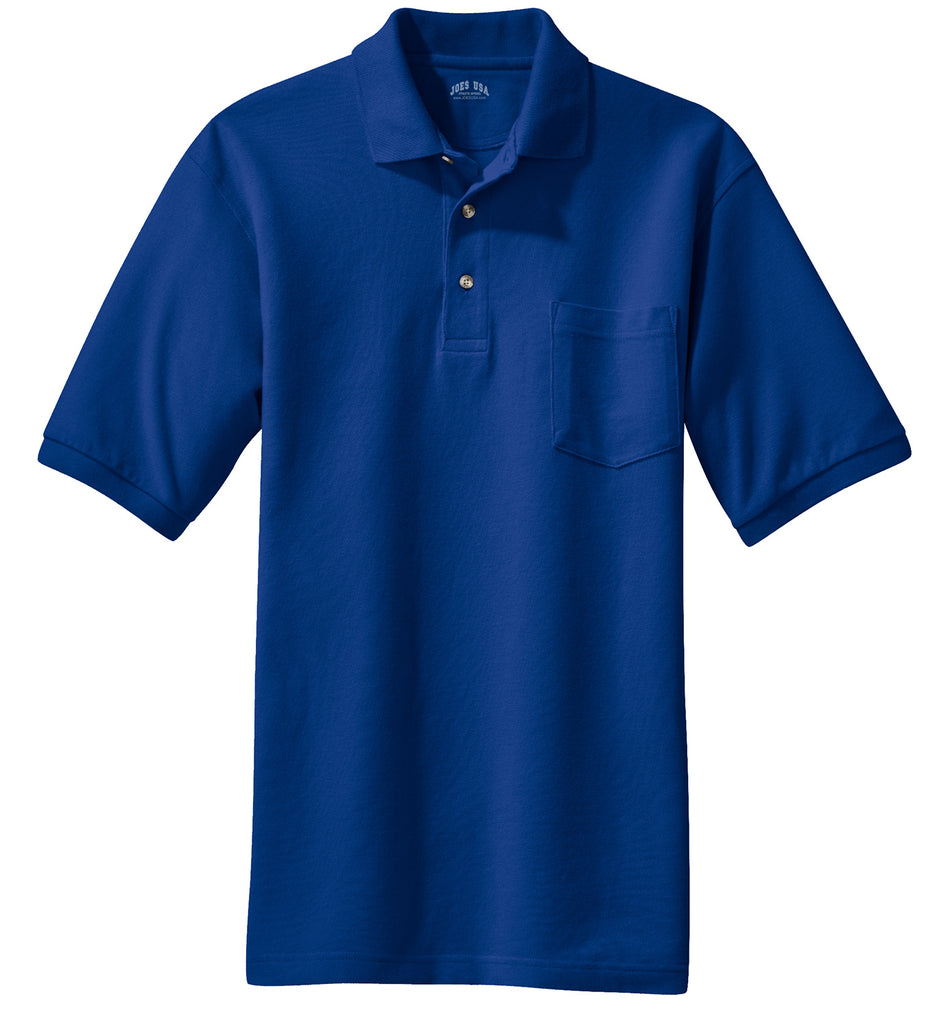 Mens Pique Knit Polo with Pocket