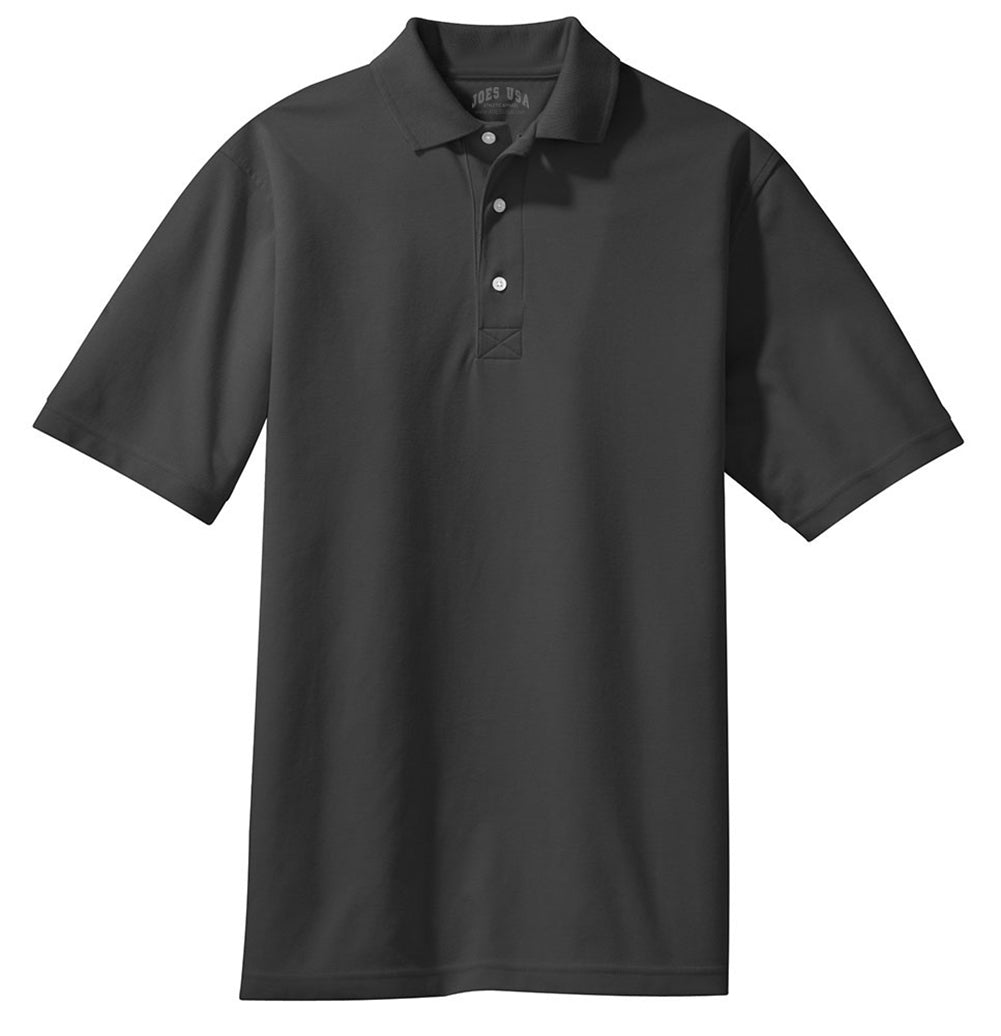 Men's Rapid Dry™ Polo Polos/Knits Joe's USA Charcoal X-Small