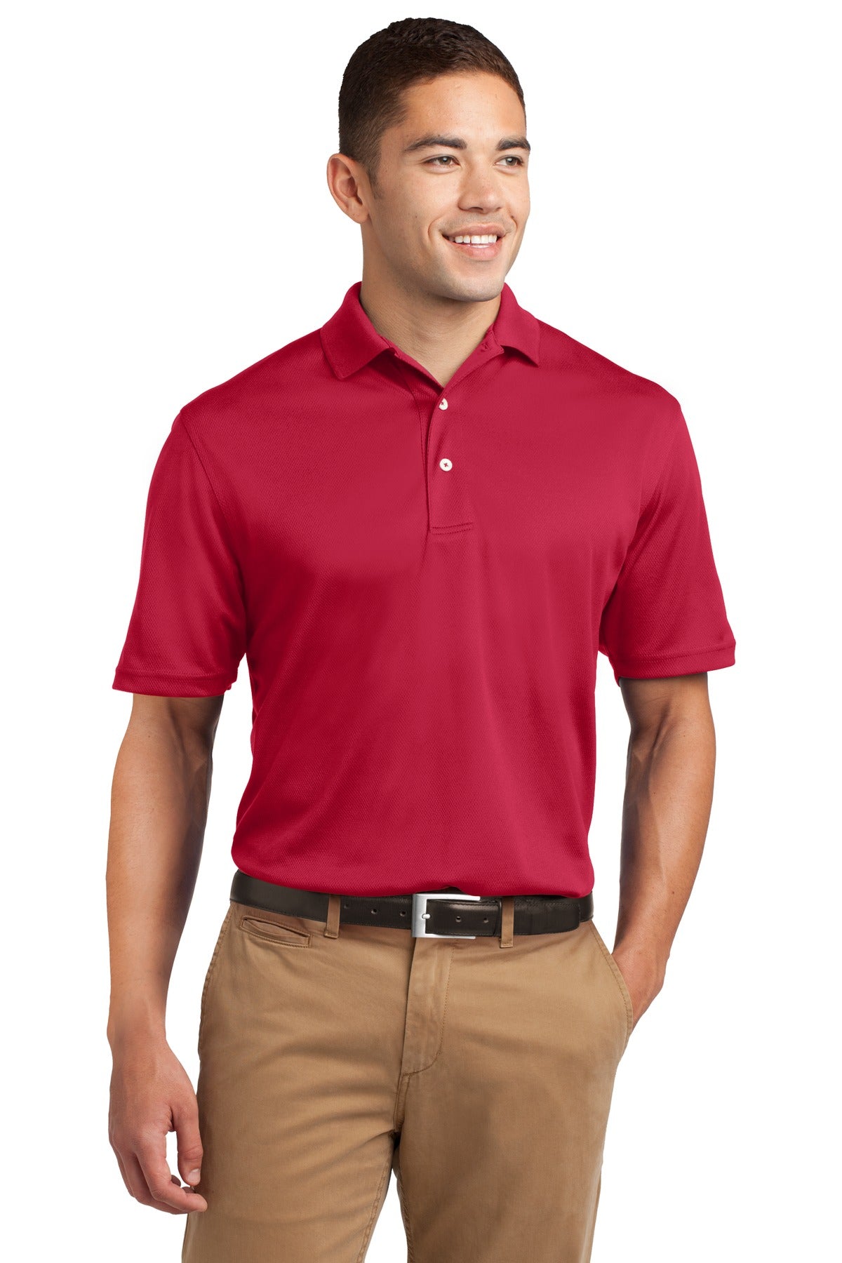 Sport-Tek ® Dri-Mesh ® Polo. K469 - Red - Sport-Tek K469 Polos/Knits Sport-Tek Red XS