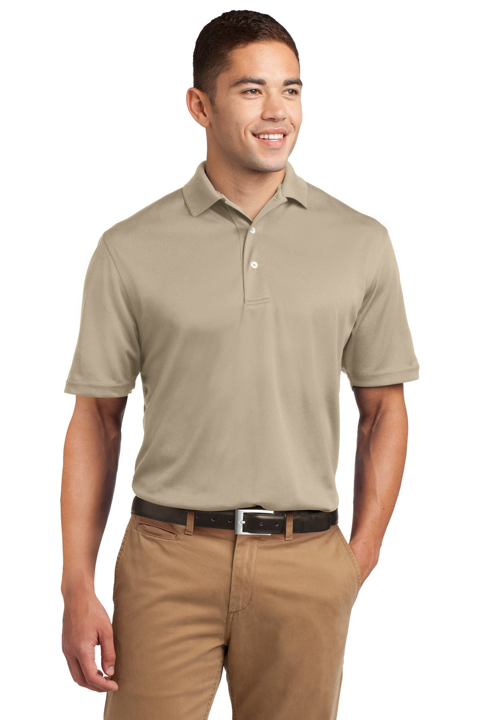 Sport-Tek ® Dri-Mesh ® Polo. K469 - Sandstone - Sport-Tek K469 Polos/Knits Sport-Tek Sandstone XS