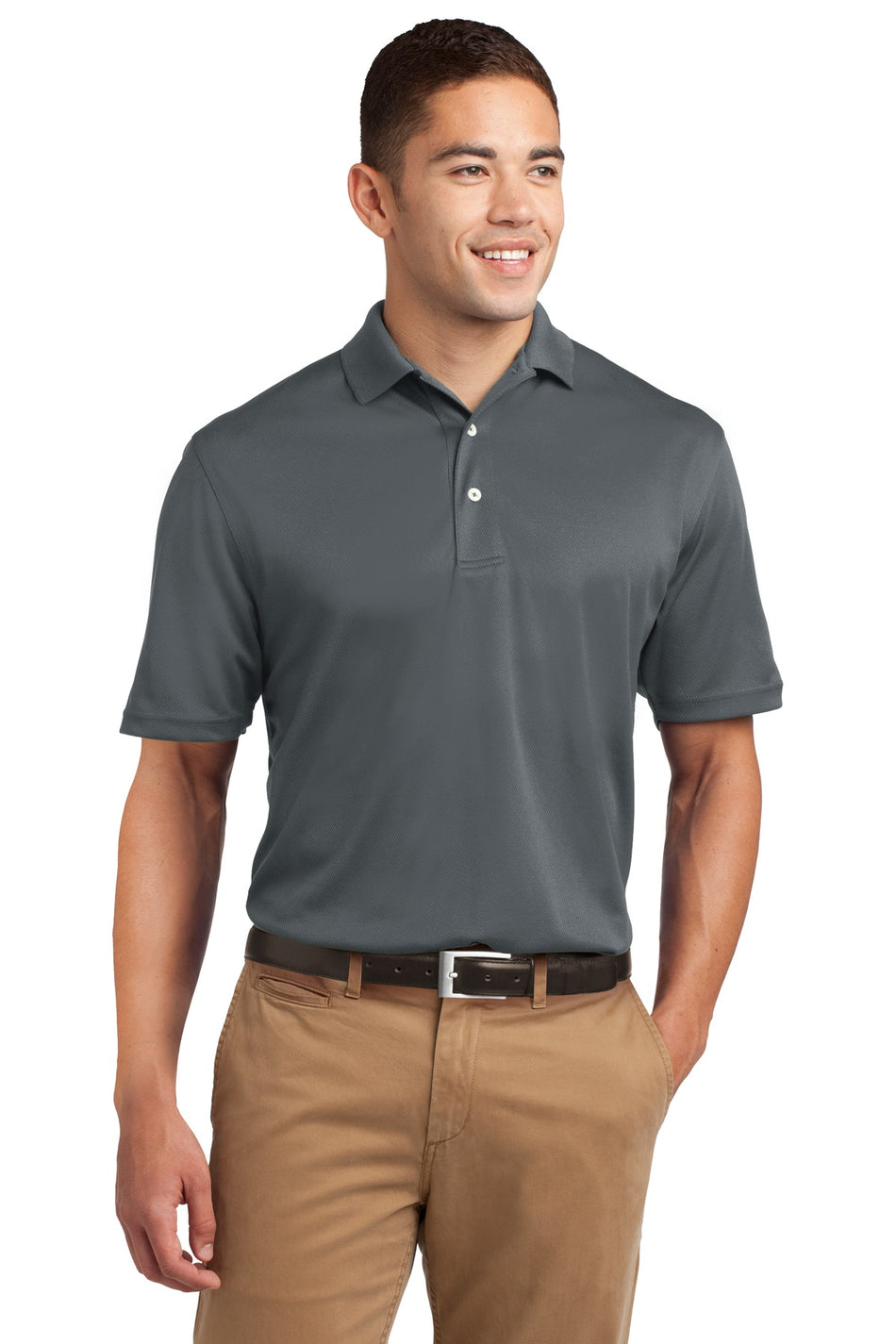 Sport-Tek ® Dri-Mesh ® Polo. K469 - Steel - Sport-Tek K469 Polos/Knits Sport-Tek Steel XS