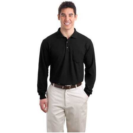 Long Sleeve Silk Touch™ Polo with Pocket Joe's USA Long Sleeve Shirts