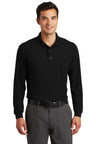 Port Authority ®  Long Sleeve Silk Touch™ Polo with Pocket.  K500LSP - Port Authority K500LSP