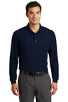 Port Authority ®  Long Sleeve Silk Touch™ Polo with Pocket.  K500LSP - Port Authority K500LSP