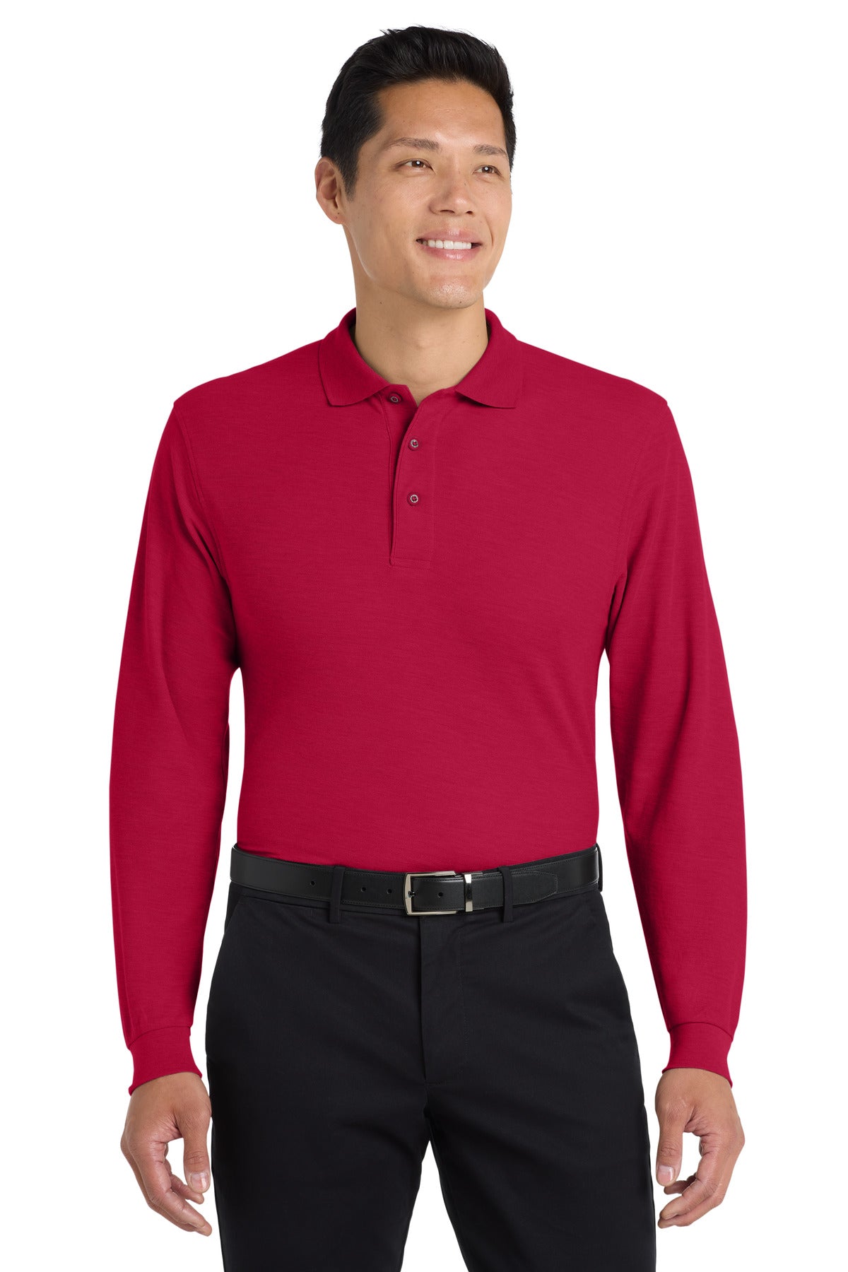 Port Authority K500LS Silk Touch Long Sleeve Polo Wholesale Blank