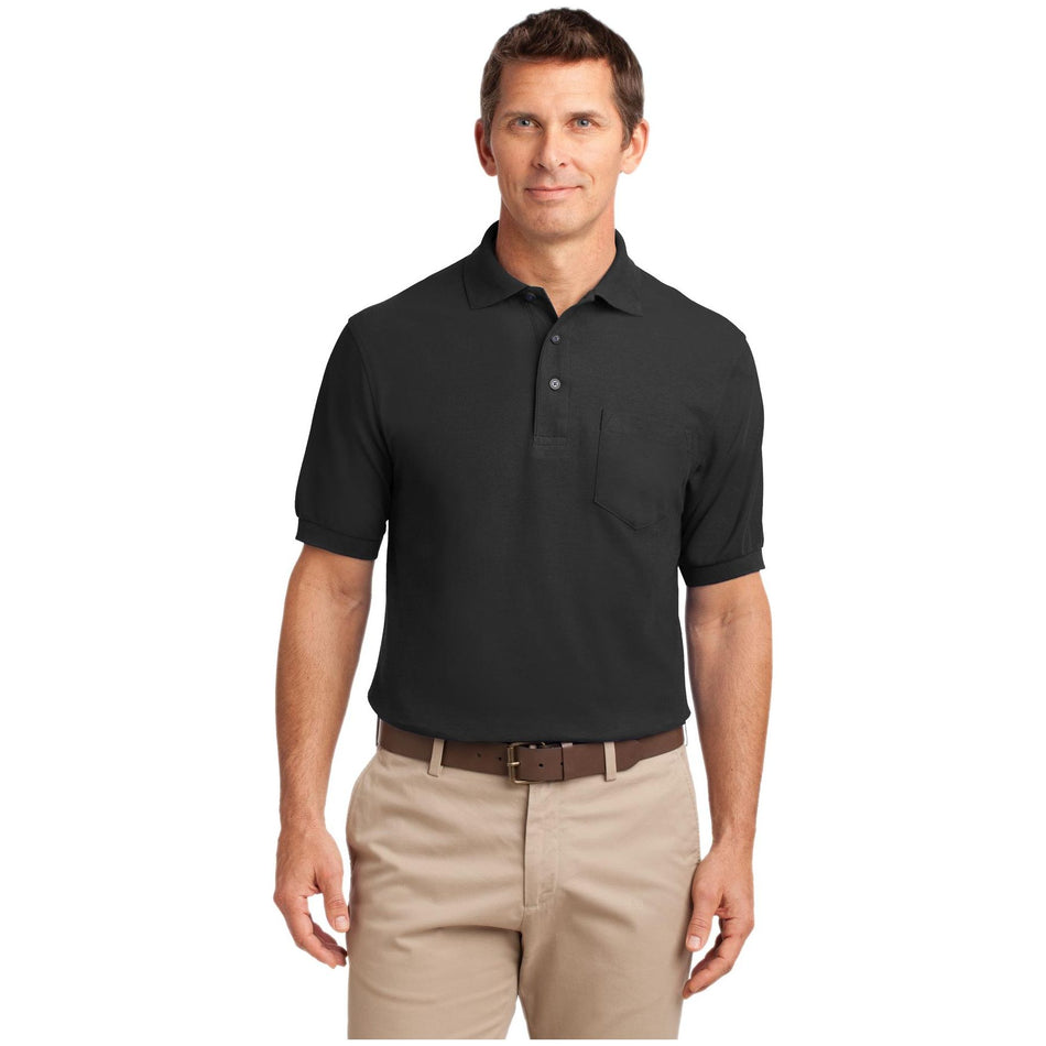 Port Authority ®  Silk Touch™ Polo with Pocket.  K500P - Port Authority K500P