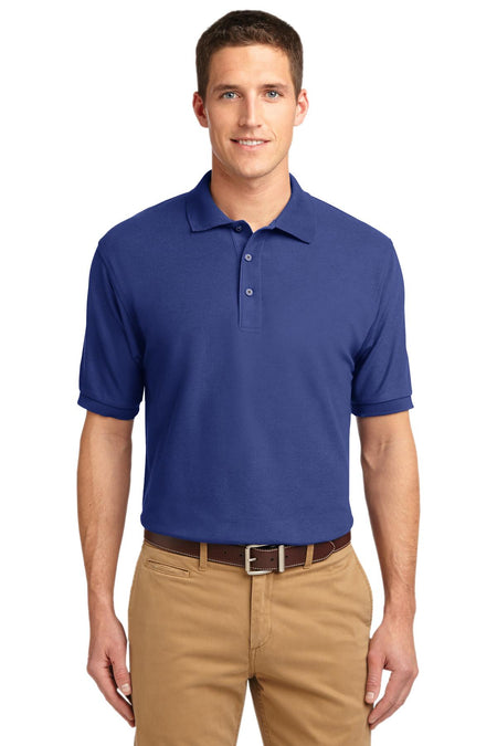 Port Authority ® Silk Touch™ Polo K500 - Mediterranean Blue - Port Authority K500 Polos/Knits Port Authority Mediterranean Blue XS