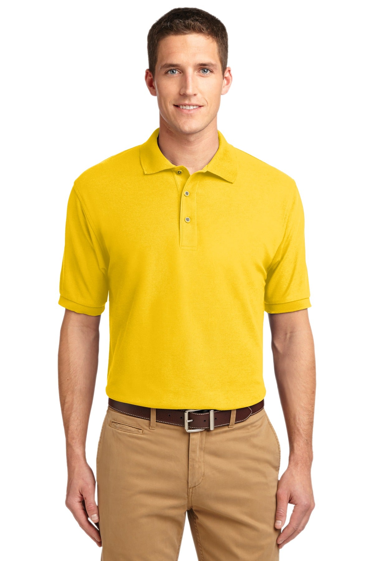 Port Authority ® Silk Touch™ Polo K500 - Sunflower Yellow - Port Authority K500 Polos/Knits Port Authority