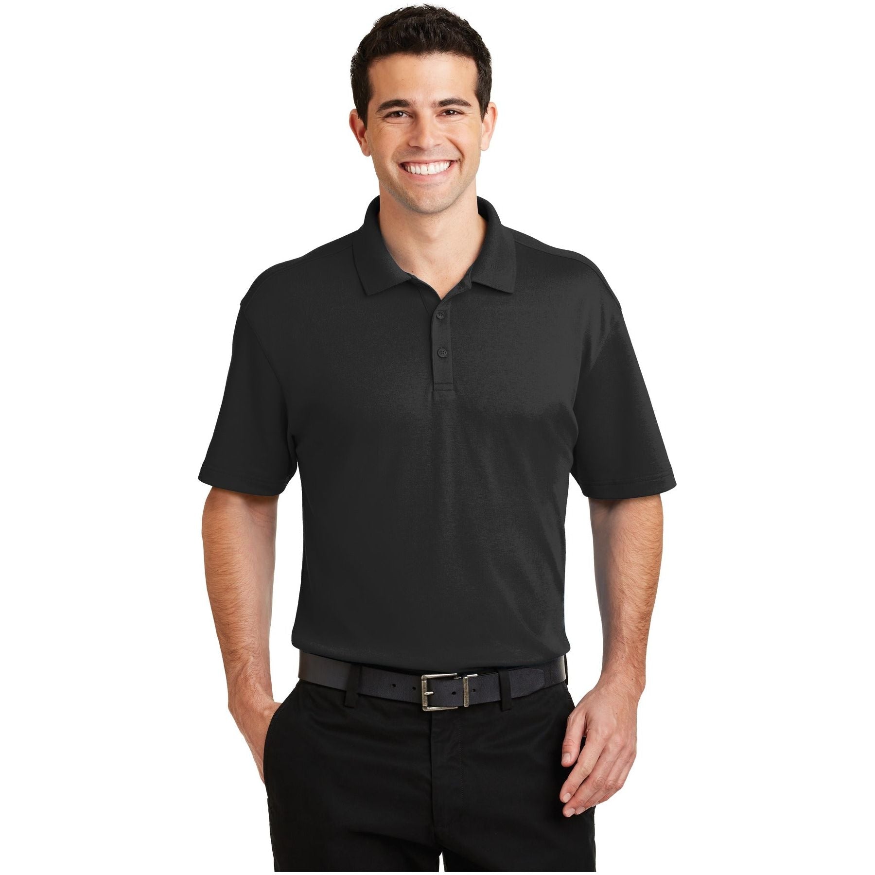 Port Authority ® Silk Touch ™ Interlock Performance Polo. K5200 - Port Authority K5200 Polos/Knits Port Authority Black XS