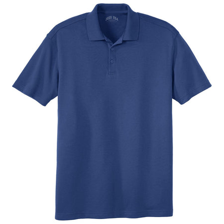 Joe's USA Men's Silk Touch Interlock Performance Polo Polos/Knits Joe's USA Royal Blue X-Small