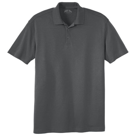 Joe's USA Men's Silk Touch Interlock Performance Polo Polos/Knits Joe's USA Sterling Grey X-Small