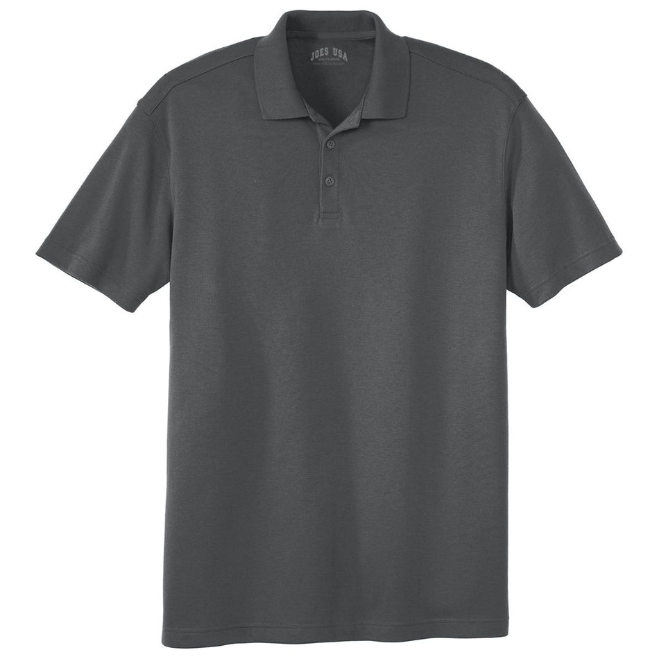 Joe's USA Men's Silk Touch Interlock Performance Polo