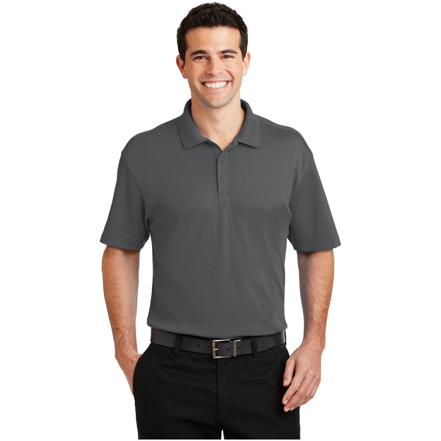 Port Authority ® Silk Touch ™ Interlock Performance Polo. K5200 - Port Authority K5200 Polos/Knits Port Authority Sterling Grey XS