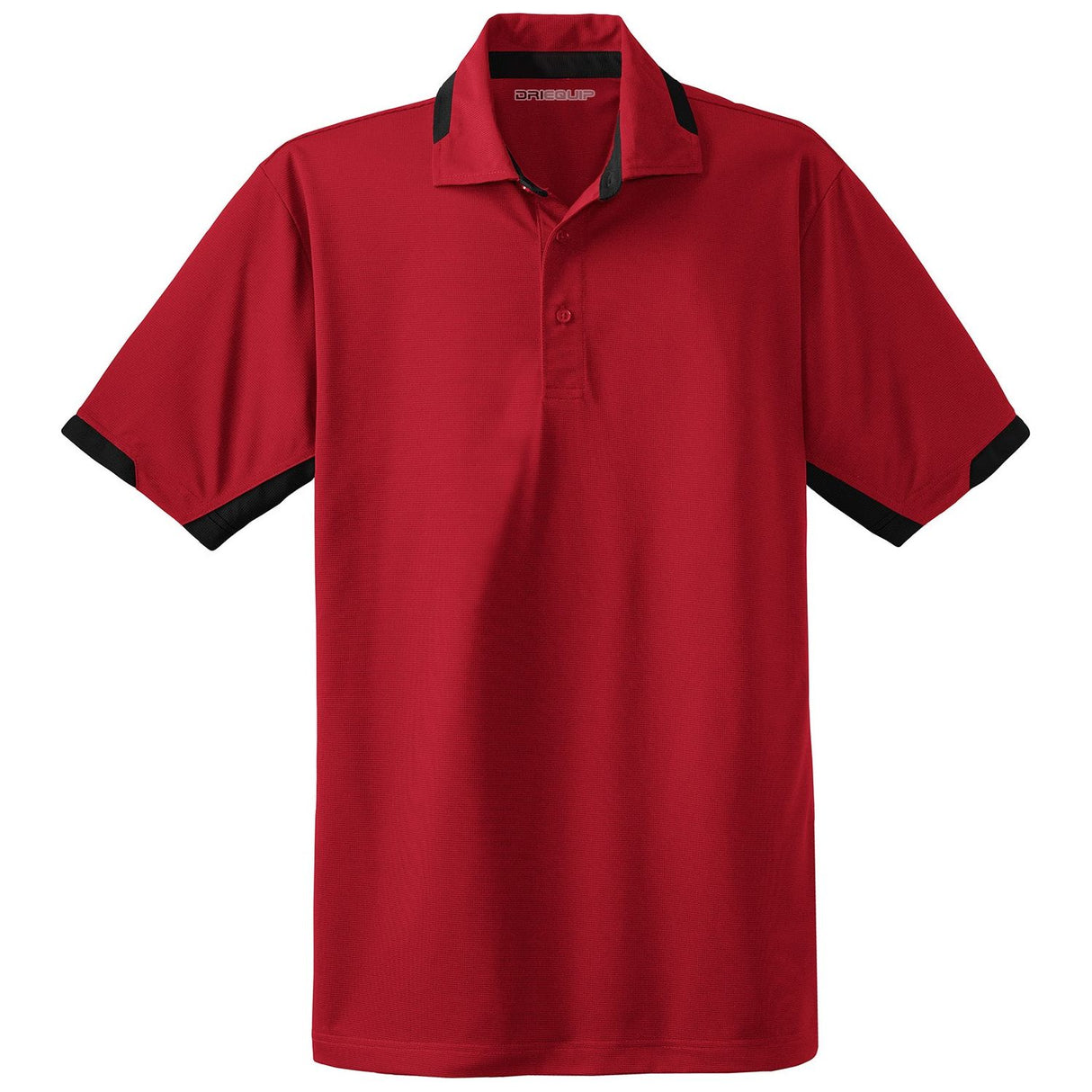 Men's Dry Zone Colorblock Ottoman Polo Polos/Knits DRI-EQUIP Engine Red / Black X-Small