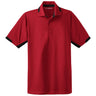 Men's Dry Zone Colorblock Ottoman Polo Polos/Knits DRI-EQUIP Engine Red / Black X-Small