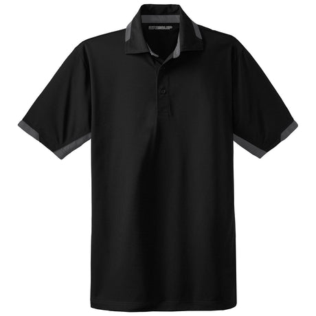 Men's Dry Zone Colorblock Ottoman Polo Polos/Knits DRI-EQUIP Black / Iron Grey X-Small