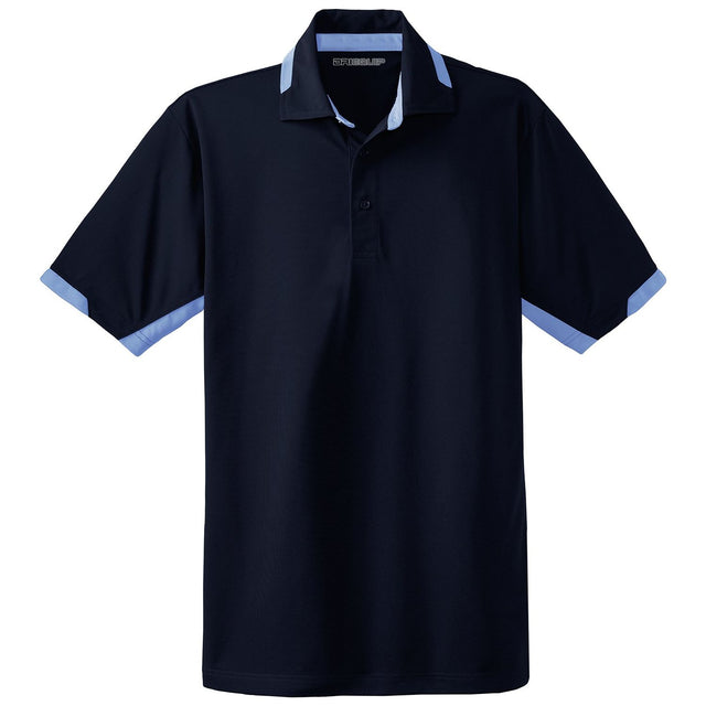 Men's Dry Zone Colorblock Ottoman Polo Polos/Knits DRI-EQUIP Navy / Blue Lake X-Small