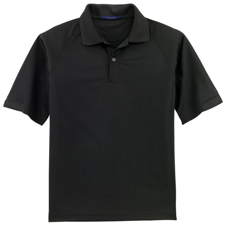 Mens Tall Dry Zone Ottoman Polo Polos/Knits Joe's USA Black Large Tall