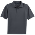 Mens Tall Dry Zone Ottoman Polo Polos/Knits Joe's USA Iron Grey Large Tall