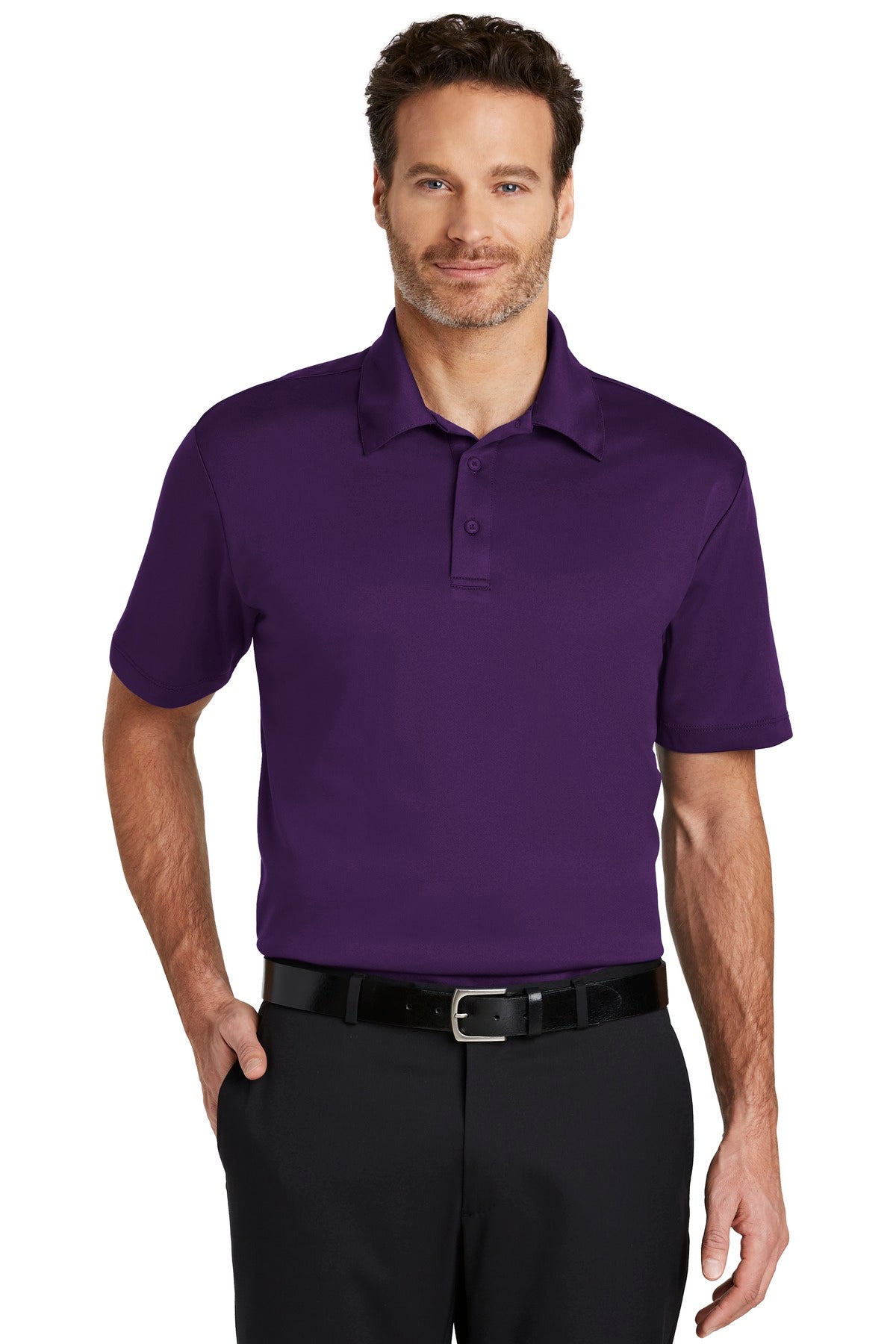 Port Authority ® Silk Touch™ Performance Polo. K540 - Bright Purple - Port Authority K540 Polos/Knits Port Authority