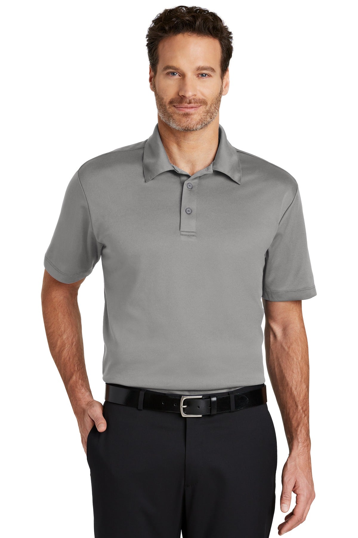 Port Authority ® Silk Touch™ Performance Polo. K540 - Gusty Grey - Port Authority K540 Polos/Knits Port Authority