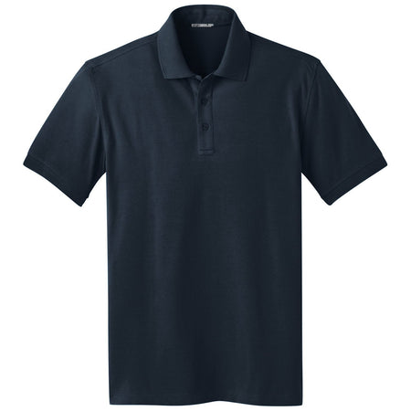 Men's Stretch Pique Polo Polos/Knits Joe's USA Dress Blue Navy X-Small