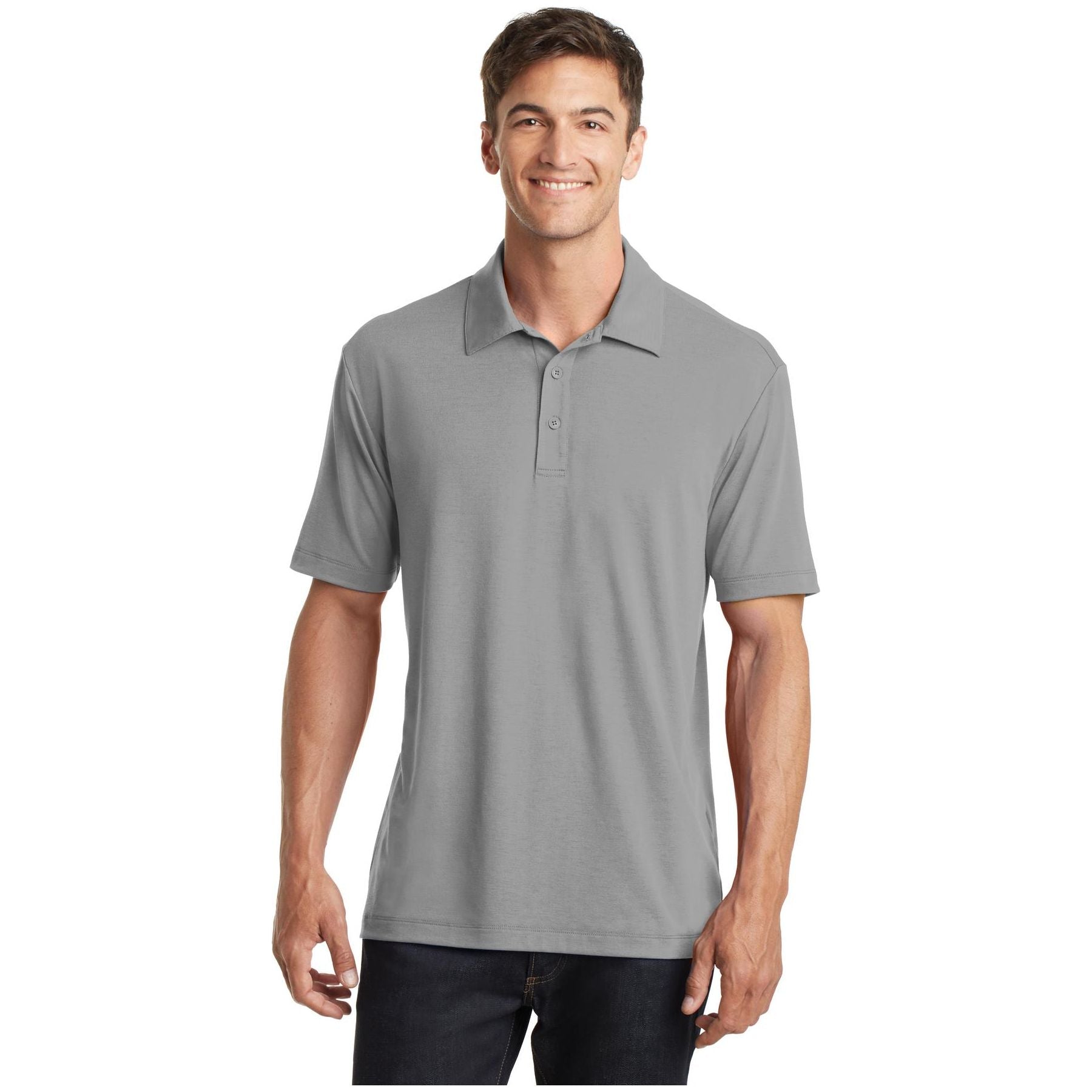 Port Authority ® Cotton Touch ™ Performance Polo. K568 - Port Authority K568 Polos/Knits Port Authority Frost Grey XS