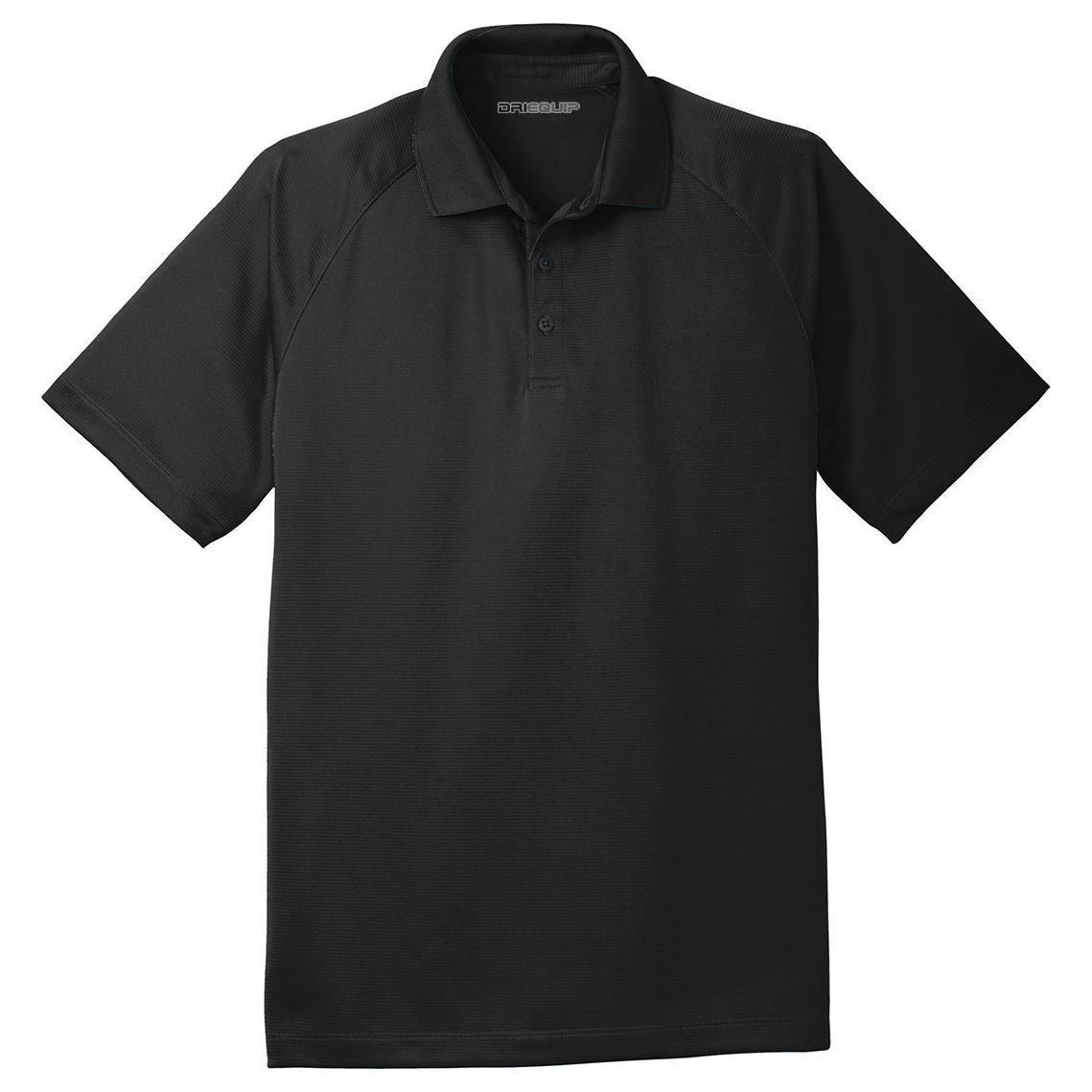 Men's Crossover Raglan Polo Polos/Knits DRI-EQUIP Black X-Small