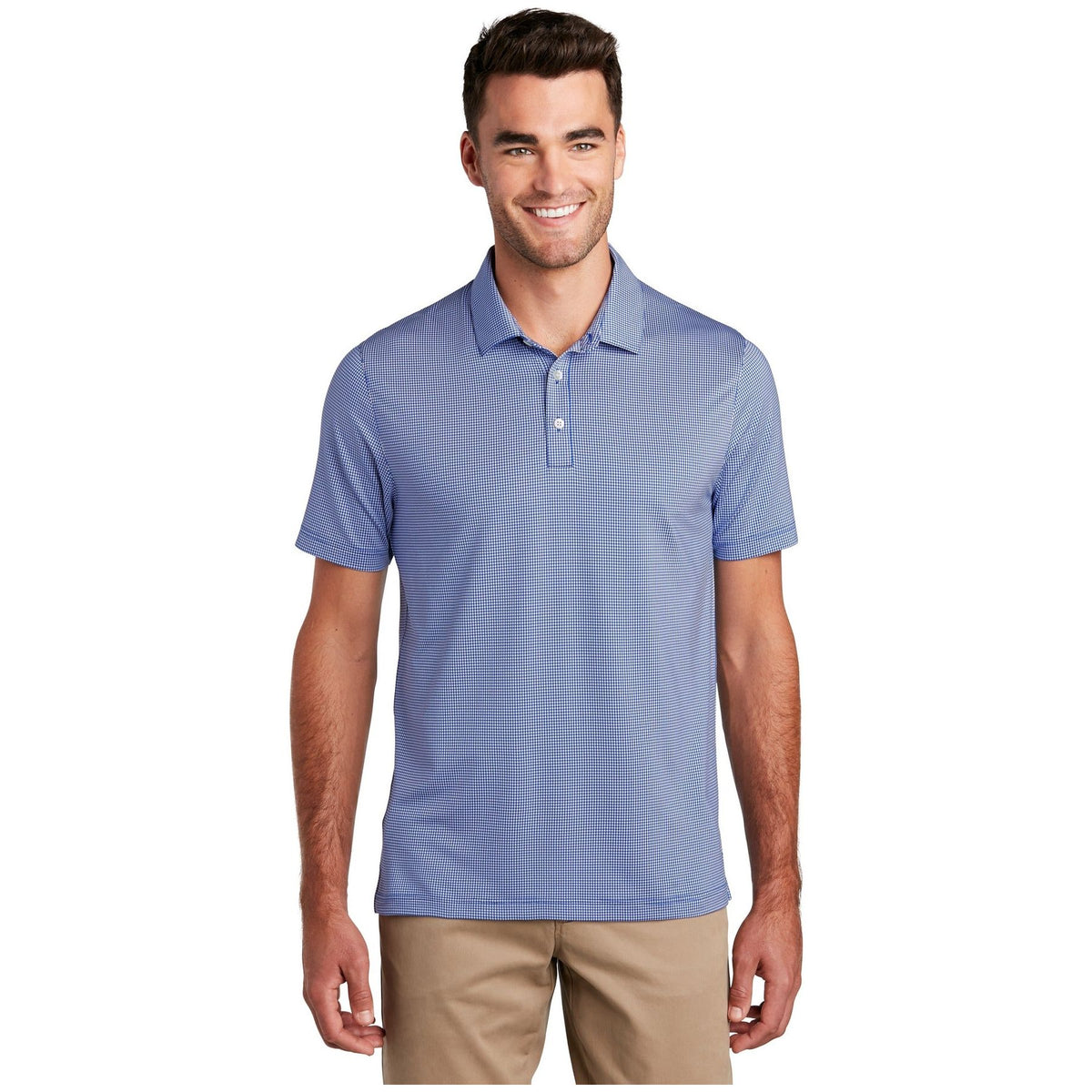 Port Authority ® Gingham Polo K646 - Port Authority K646 Polos/Knits Port Authority True Royal/ White XS