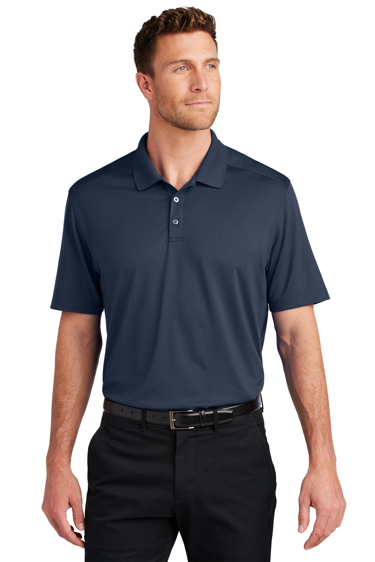 Port Authority K683 City Stretch Flat Knit Polo | Wholesale
