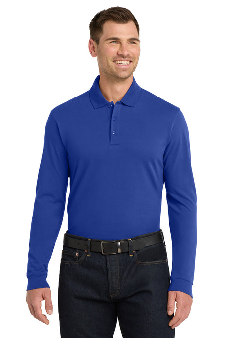 Port Authority ®  EZCotton ®  Long Sleeve Polo. K8000LS - Port Authority K8000LS