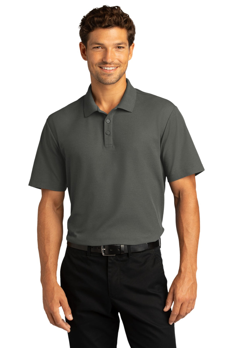 Port Authority  ®  SuperPro React  ™  Polo. K810 - Storm Grey - Port Authority K810