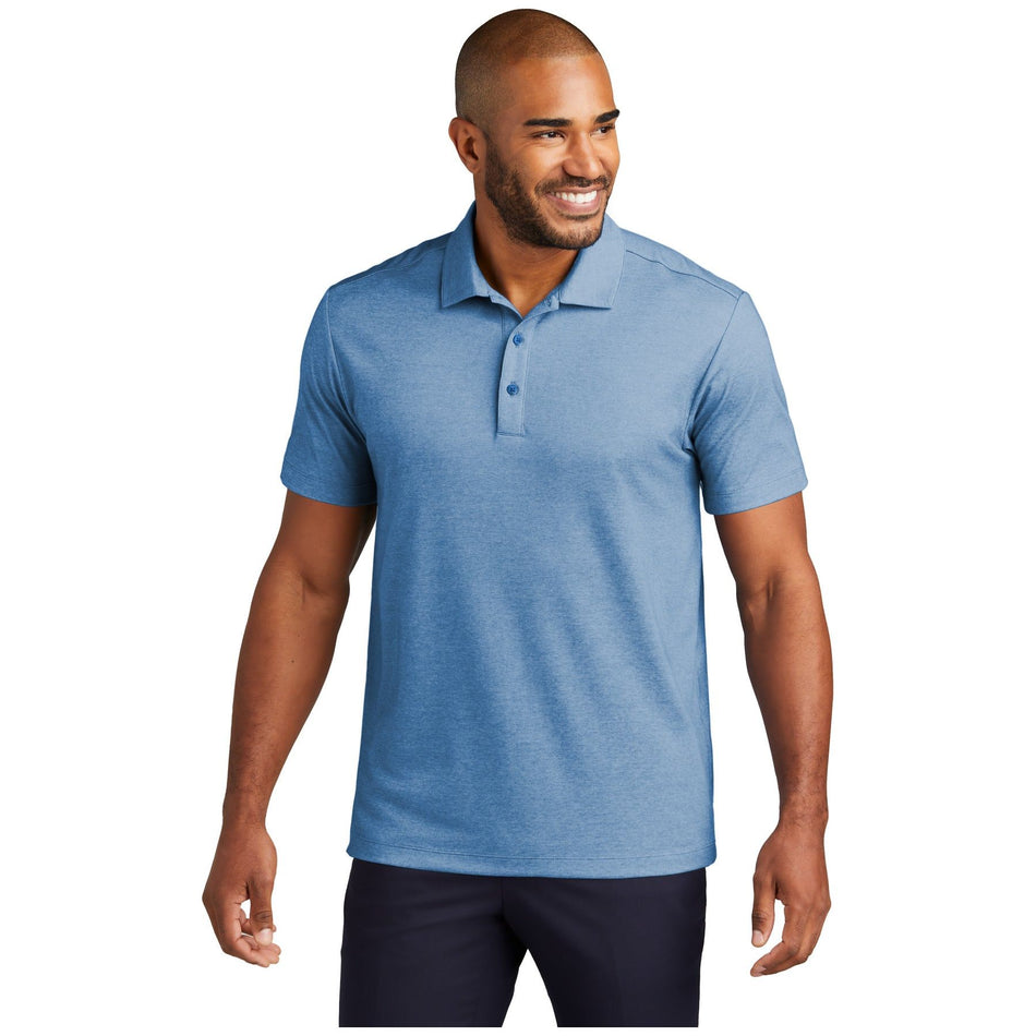 Port Authority ® Fine Pique Blend Polo K830 - Port Authority K830 Polos/Knits Port Authority Aegean Blue Heather XS