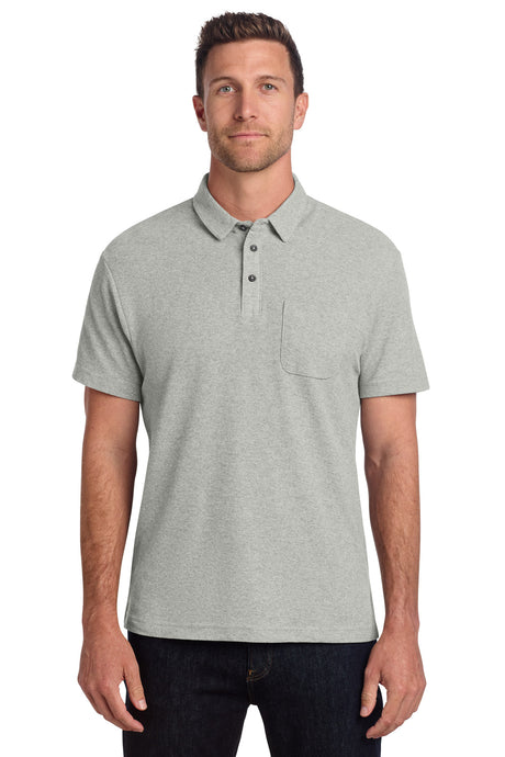 Port Authority K868 C-FREE Cotton Blend Pique Pocket Polo Wholesale Blank