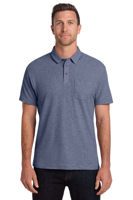 Port Authority K868 C-FREE Cotton Blend Pique Pocket Polo Wholesale Blank