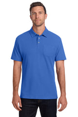 Port Authority K868 C-FREE Cotton Blend Pique Pocket Polo Wholesale Blank