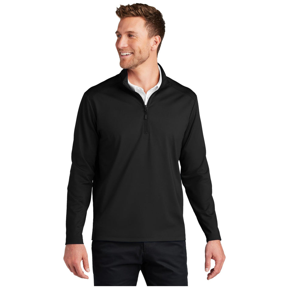 Port Authority ® C-FREE ® Double Knit 1/4-Zip K880 - Port Authority K880 Sweatshirts/Fleece Port Authority Deep Black XS