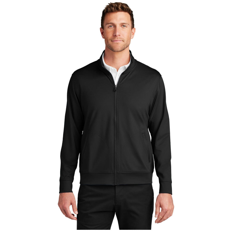 Port Authority ® C-FREE ® Double Knit Full-Zip K881 - Port Authority K881 Sweatshirts/Fleece Port Authority Deep Black XS