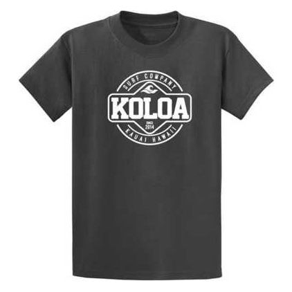 Koloa Surf Co. Kauai Hawaii Logo Cotton T-Shirts in Regular Big & Tall Koloa Surf Company Mens Apparel