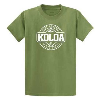 Koloa Surf Co. Kauai Hawaii Logo Cotton T-Shirts in Regular Big & Tall Koloa Surf Company Mens Apparel