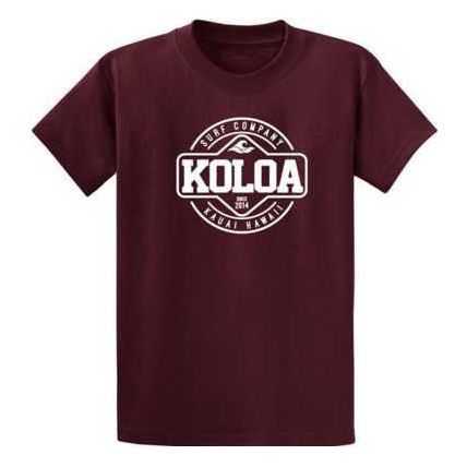 Koloa Surf Co. Kauai Hawaii Logo Cotton T-Shirts in Regular Big & Tall Koloa Surf Company Mens Apparel