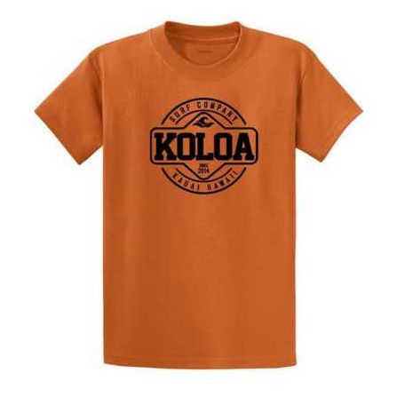 Koloa Surf Co. Kauai Hawaii Logo Cotton T-Shirts in Regular Big & Tall Koloa Surf Company Mens Apparel