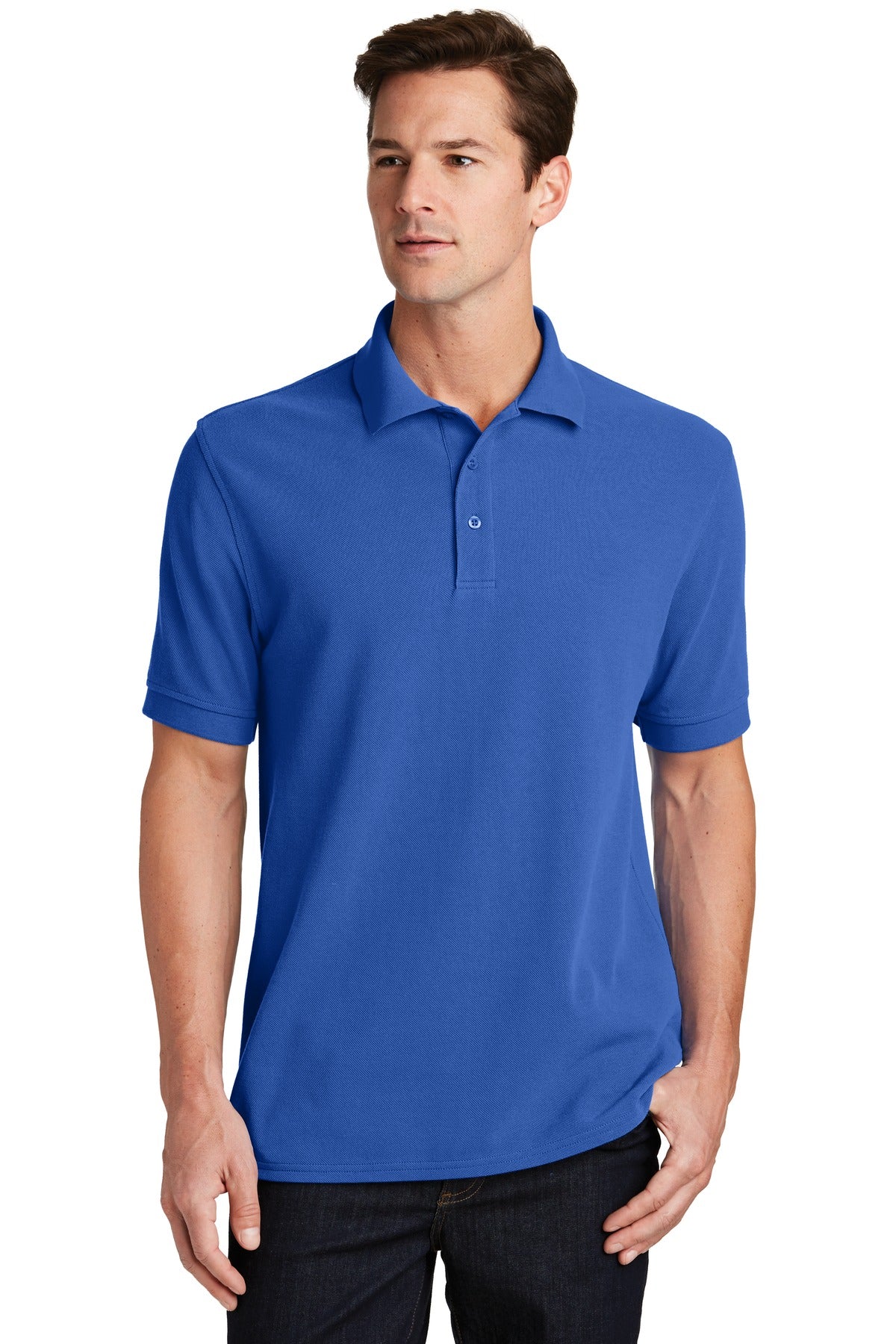 Port & Company ® Combed Ring Spun Pique Polo. KP1500 - Port & Company KP1500 Polos/Knits Port & Company Royal XS