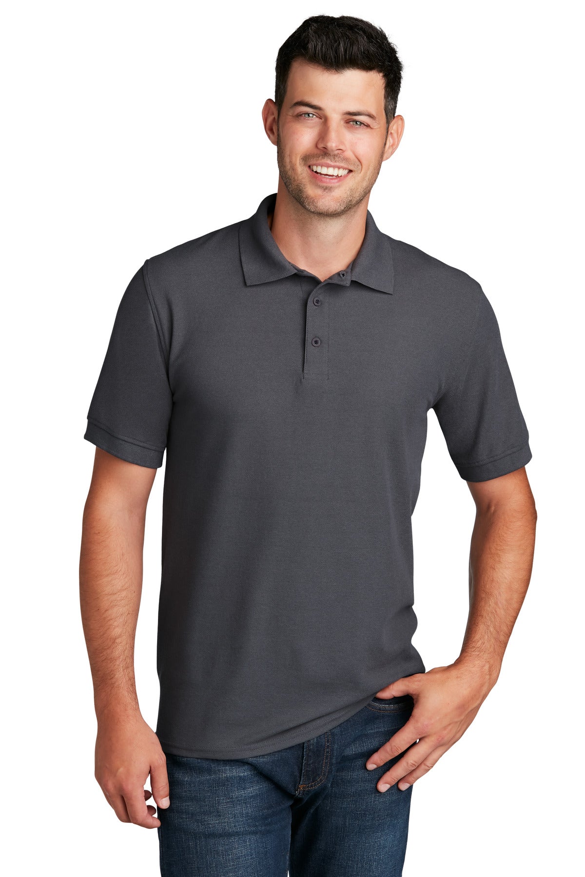 Port & Company ® Core Blend Pique Polo. KP155 - Port & Company KP155 Polos/Knits Port & Company Charcoal S